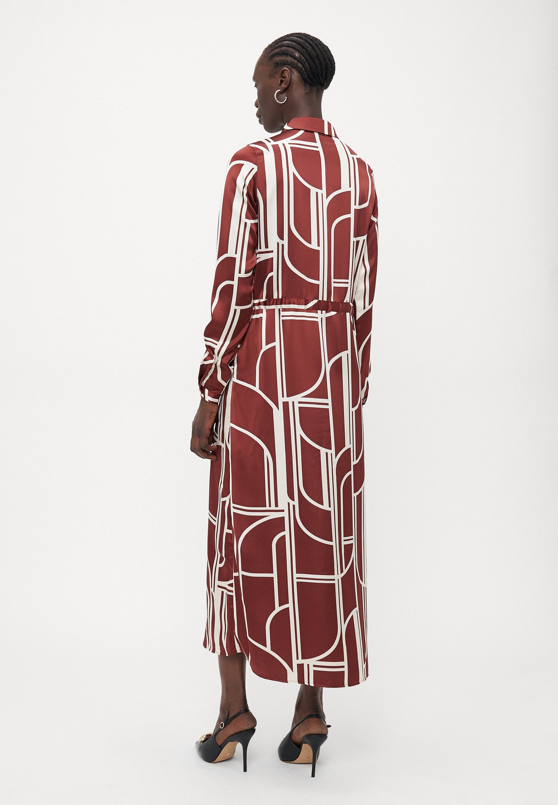 Vero Moda Tall VMHADLEY SHIRT DRESS - Overhemdjurk - Syrah