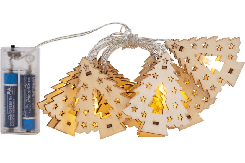 Lampki choinkowe Girlanda LED drewniane choinki CD009