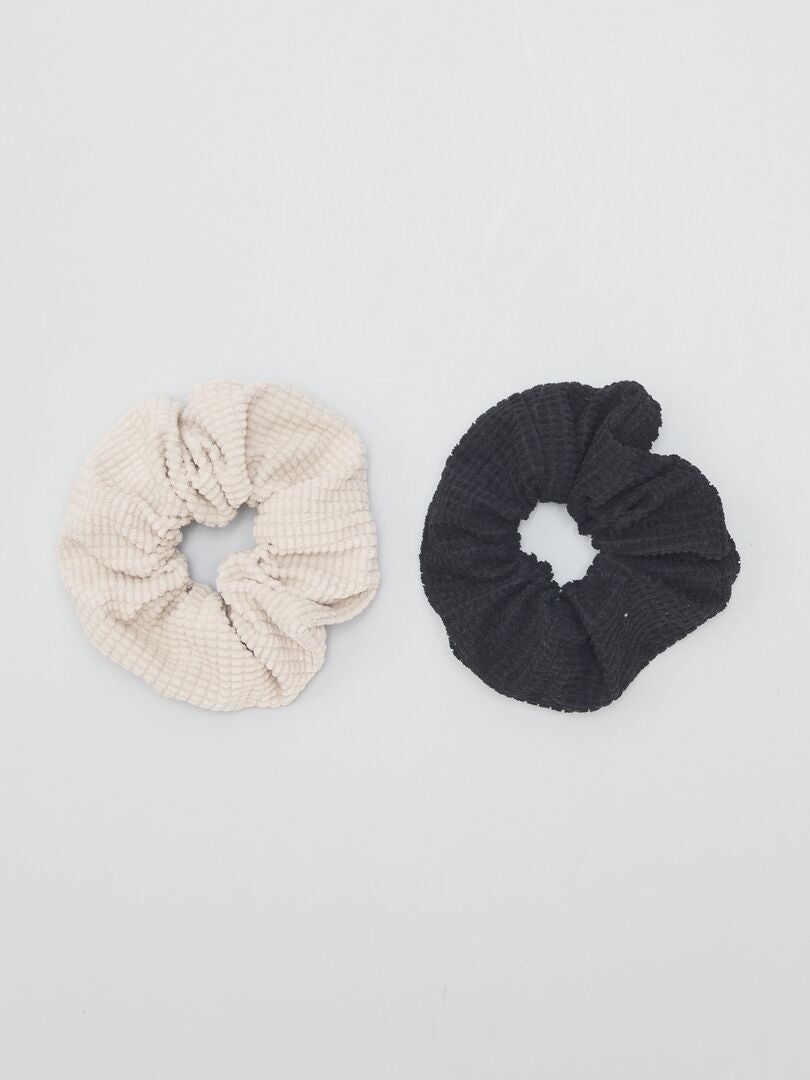 Set van 2 haarelastiekjes - BEIGE
