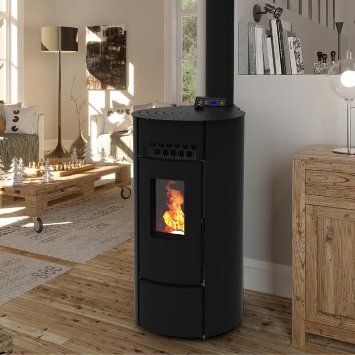 Airtight pellet stove - LVZ LEANDRO 9 - White