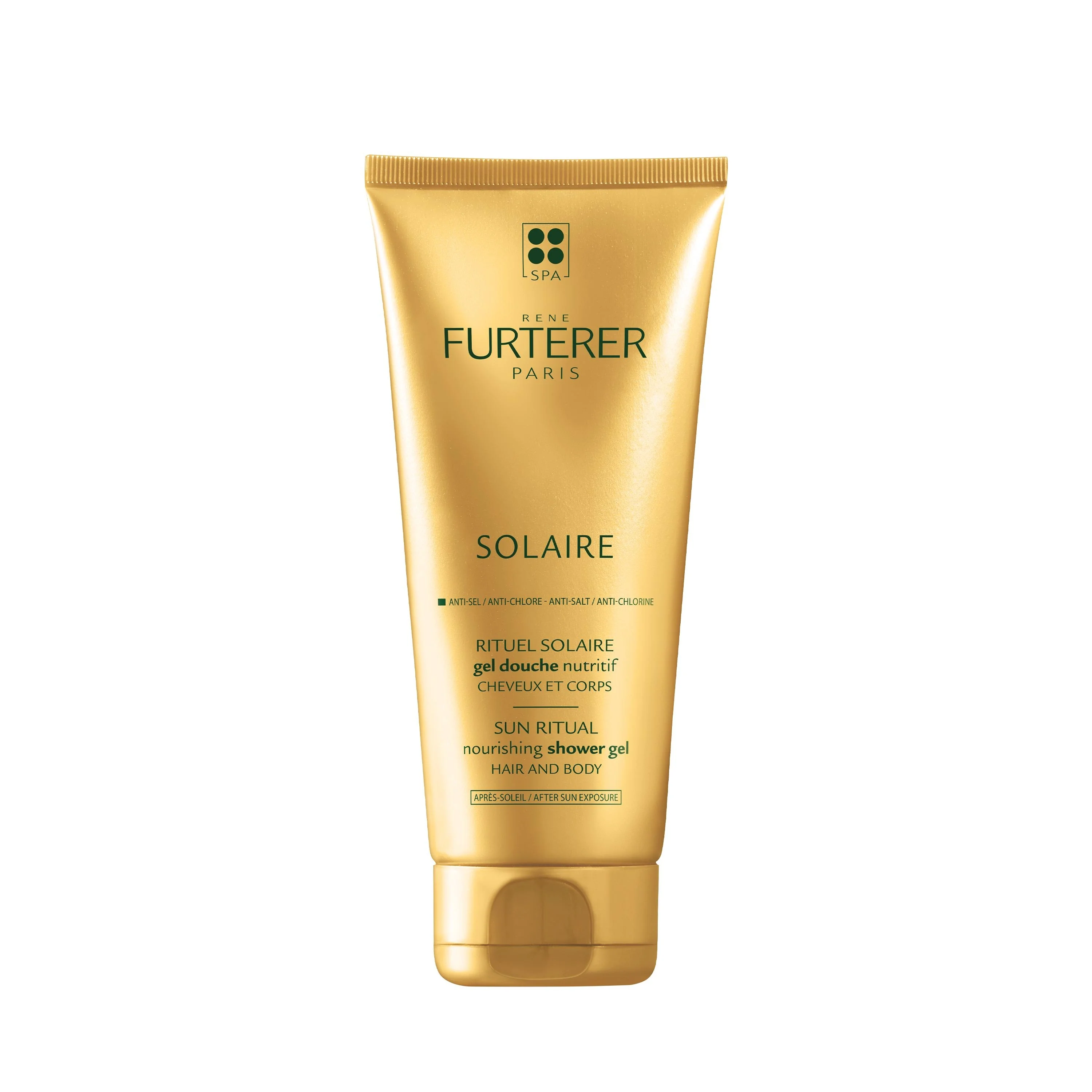 Solaire Gel Douche Nutritif Cheveux et Corps - Bagno doccia doposole, Shampoo Uso Frequente