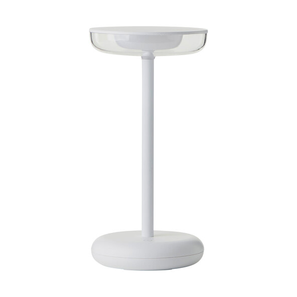 Lampă de masă Nevio LED cu baterii, albă