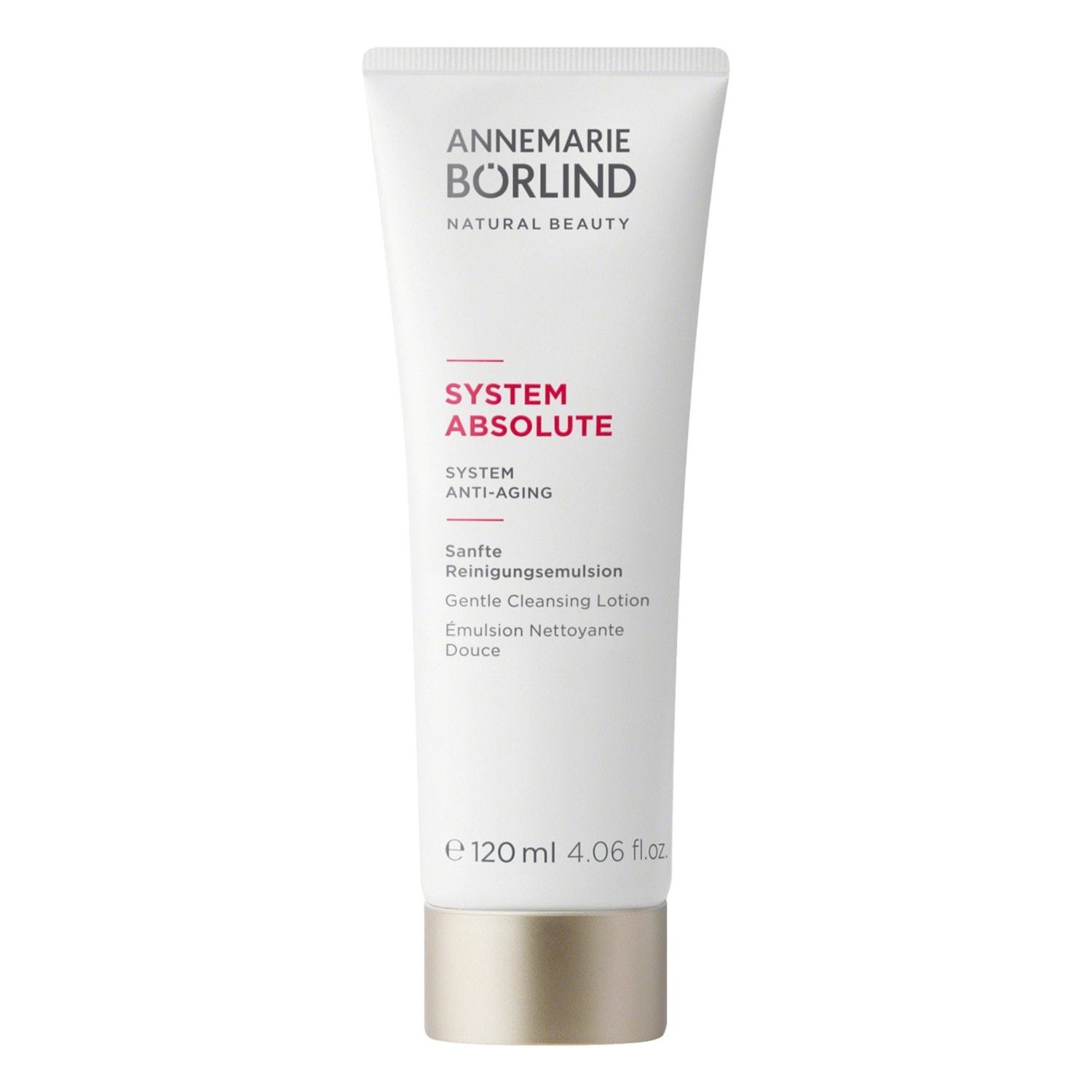 ANNEMARIE BÖRLIND valomasis gelis SYSTEM ABSOLUTE švelnus valomasis pienelis - 120 ml