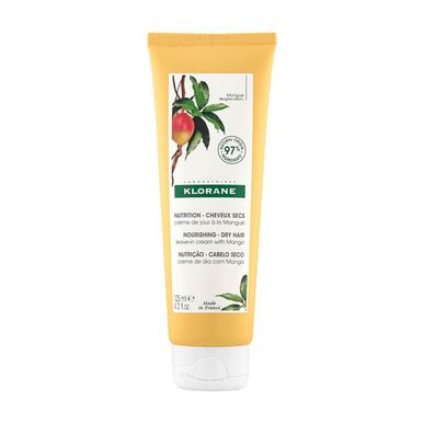 Crema sin enjuague nutritiva de mango Klorane Crema de día Mango Nutritiva SOS Cabello seco 125 ml 125 ml