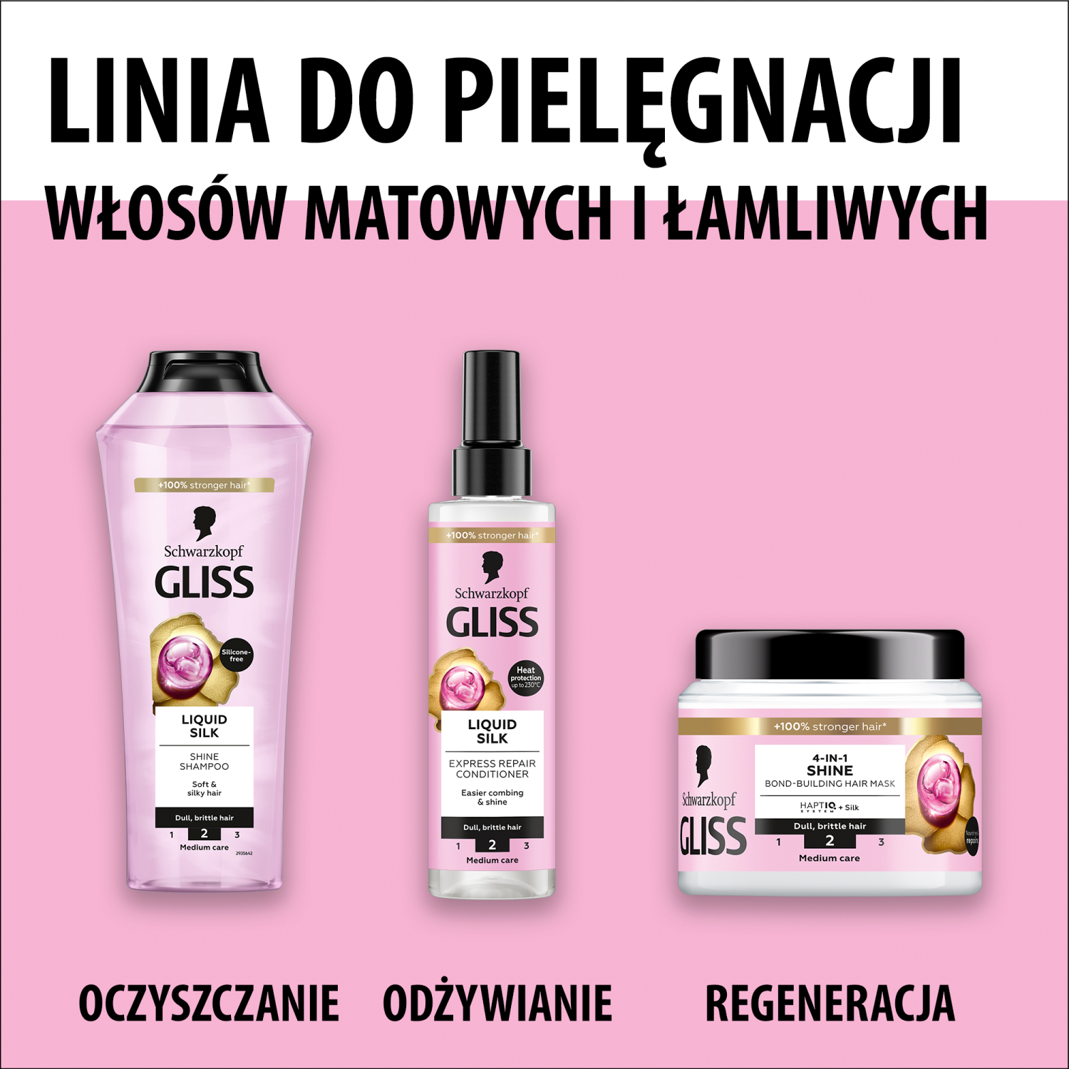 Gliss Kur Hiustenhoitoaine 200ml Nestemäinen Silkki
