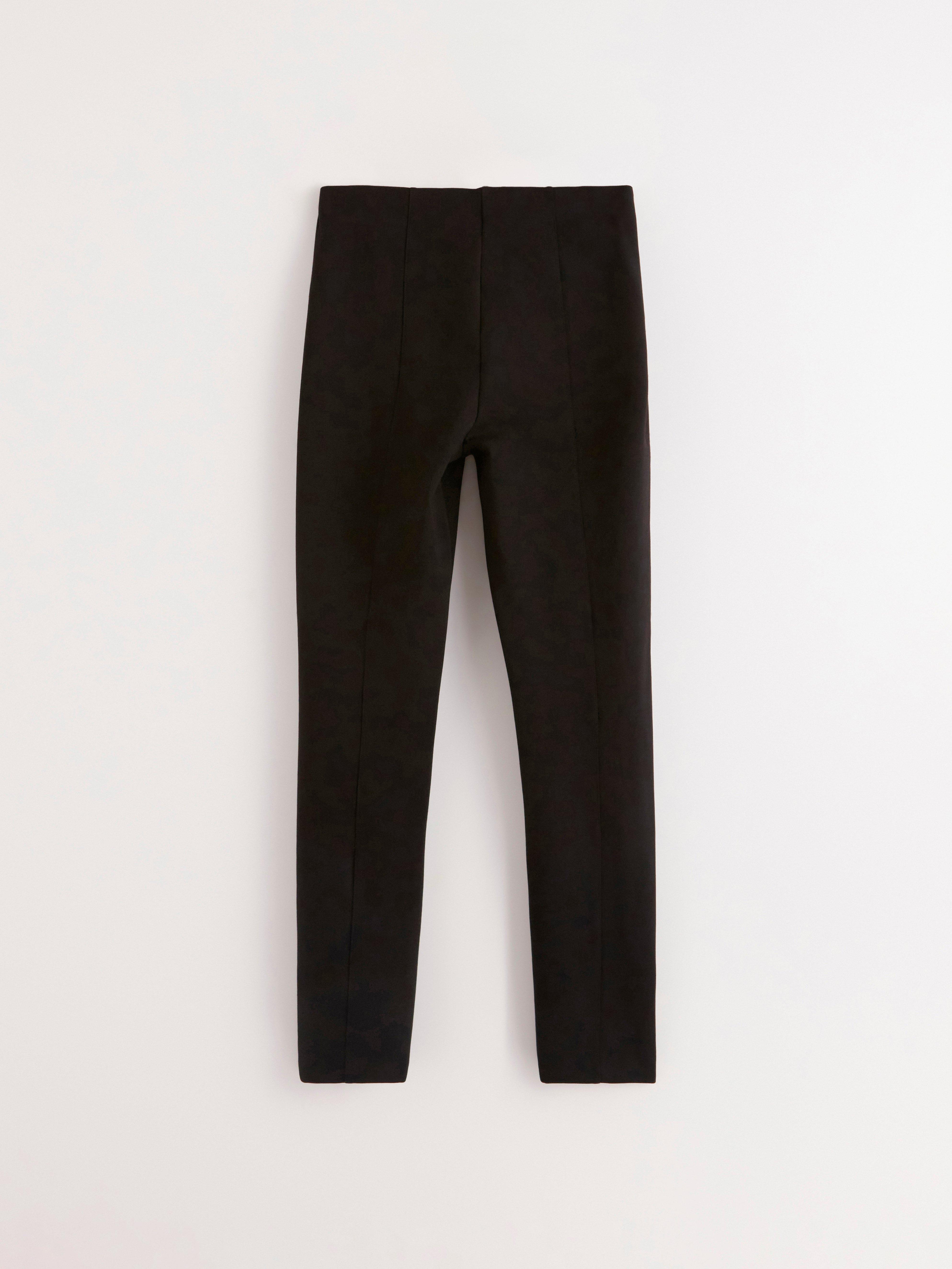 Leggings de punto de talle alto negros