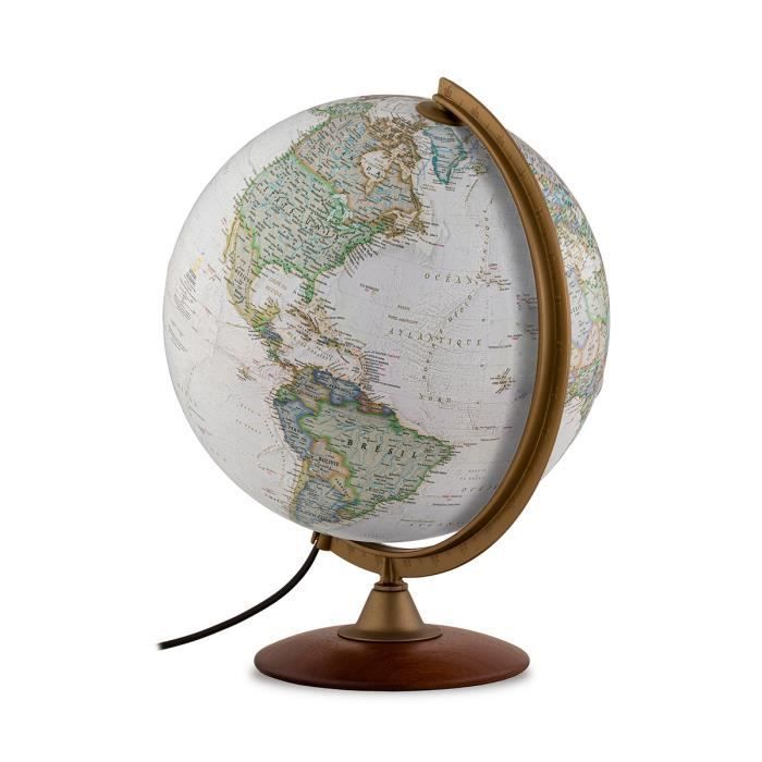 TECNODIDATTICA - Globo terrestre National Geographic Explorer Executive, iluminado, 30 cm, cartografia NATIONAL GEOGRAPHIC