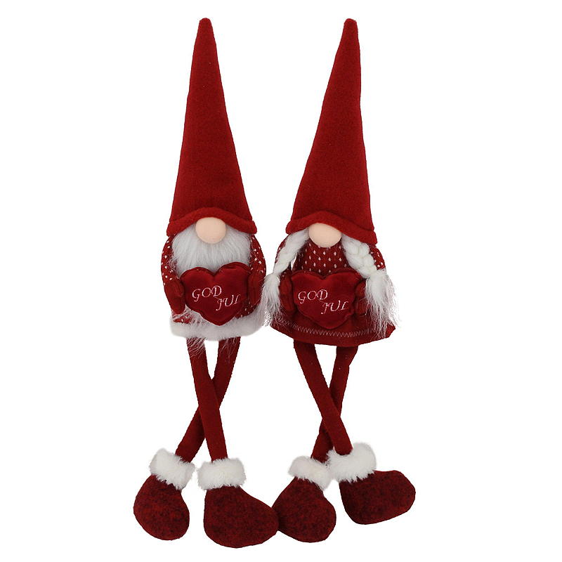 Home Favorite Santa Claus h 55 cm w LED light red