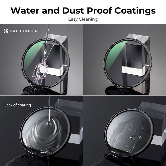K&F Concept 62mm Nano-X MRC HD Super Thin Multi-Coated CPL Polarizing Filter for DSLR Camera Lens