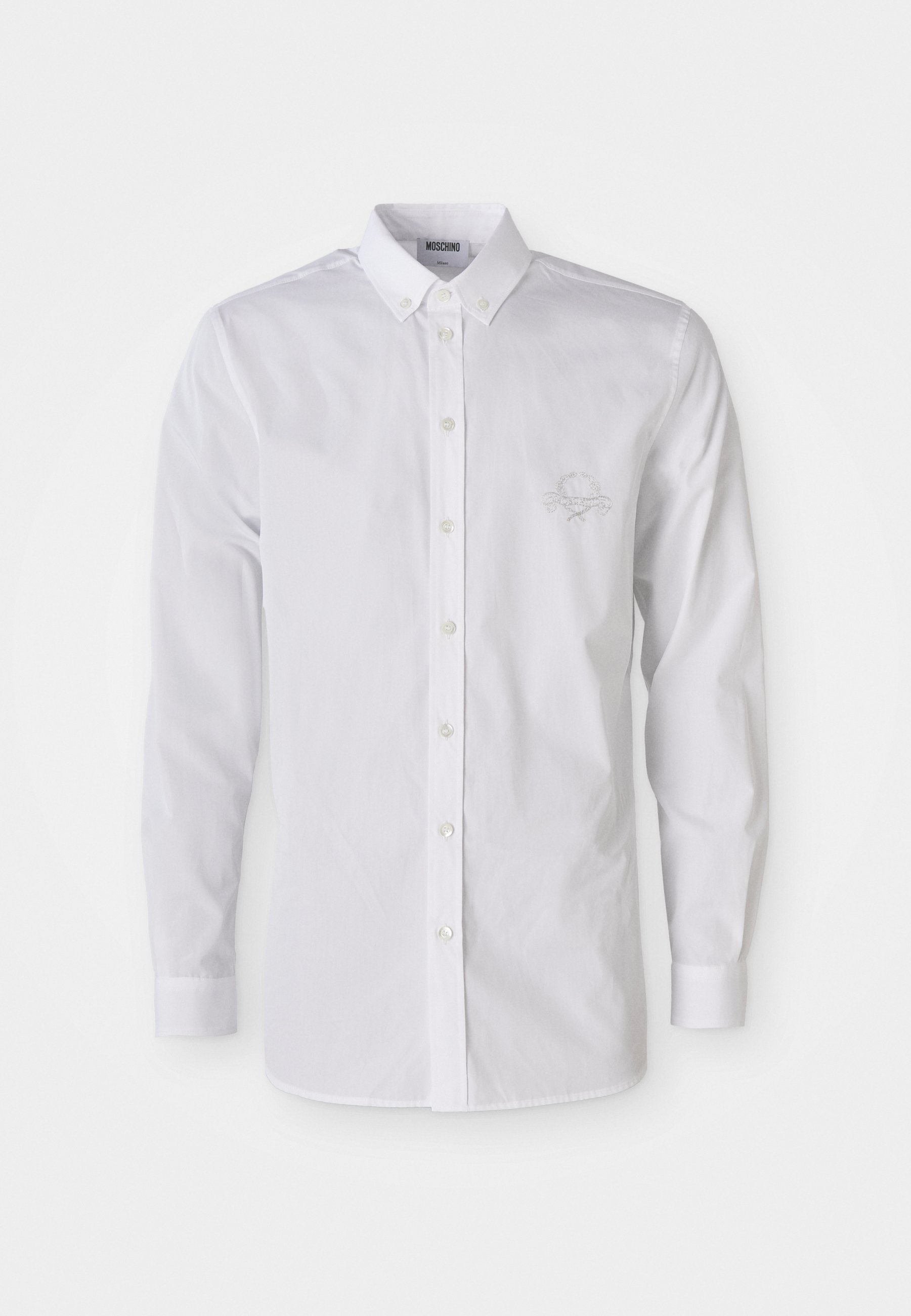 Chemise MOSCHINO LAUREL CROWN LOGO - blanche