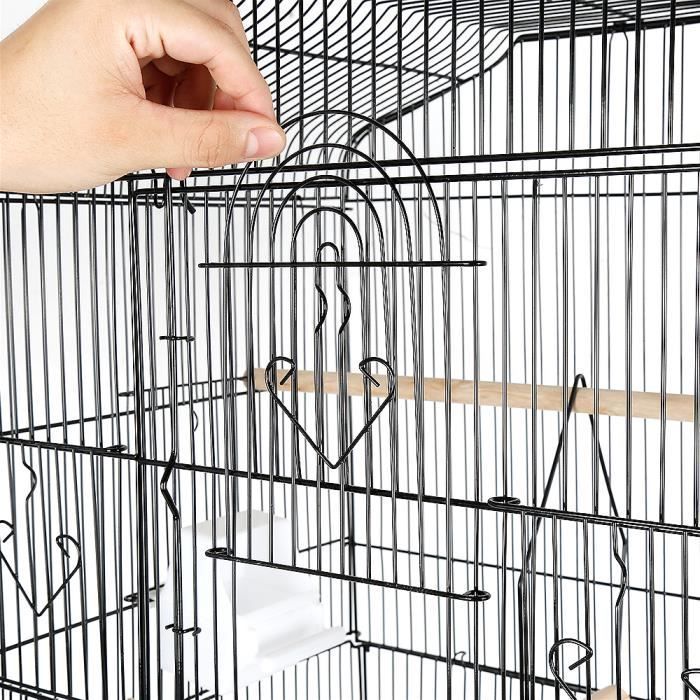Large Aviary for Birds, Cage for Canaries, Parakeets, and Budgies, with Feeders and Perches