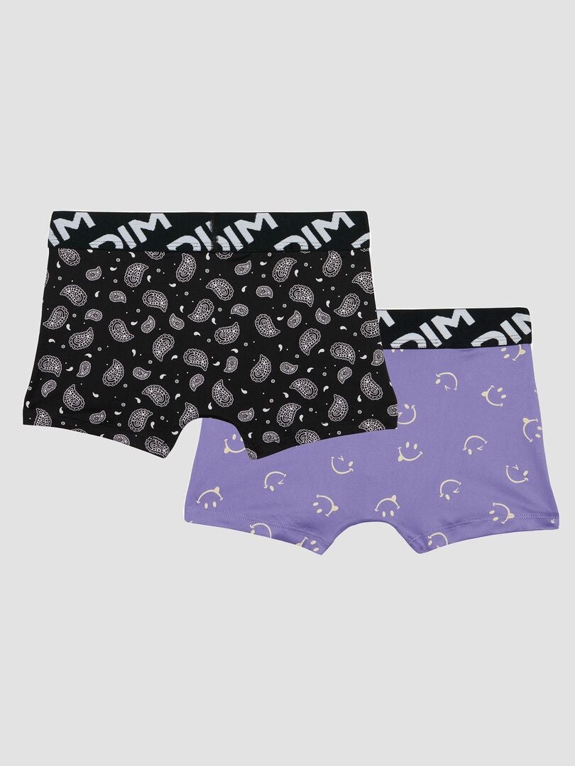 Set med 2 tryckta boxershorts - LILA