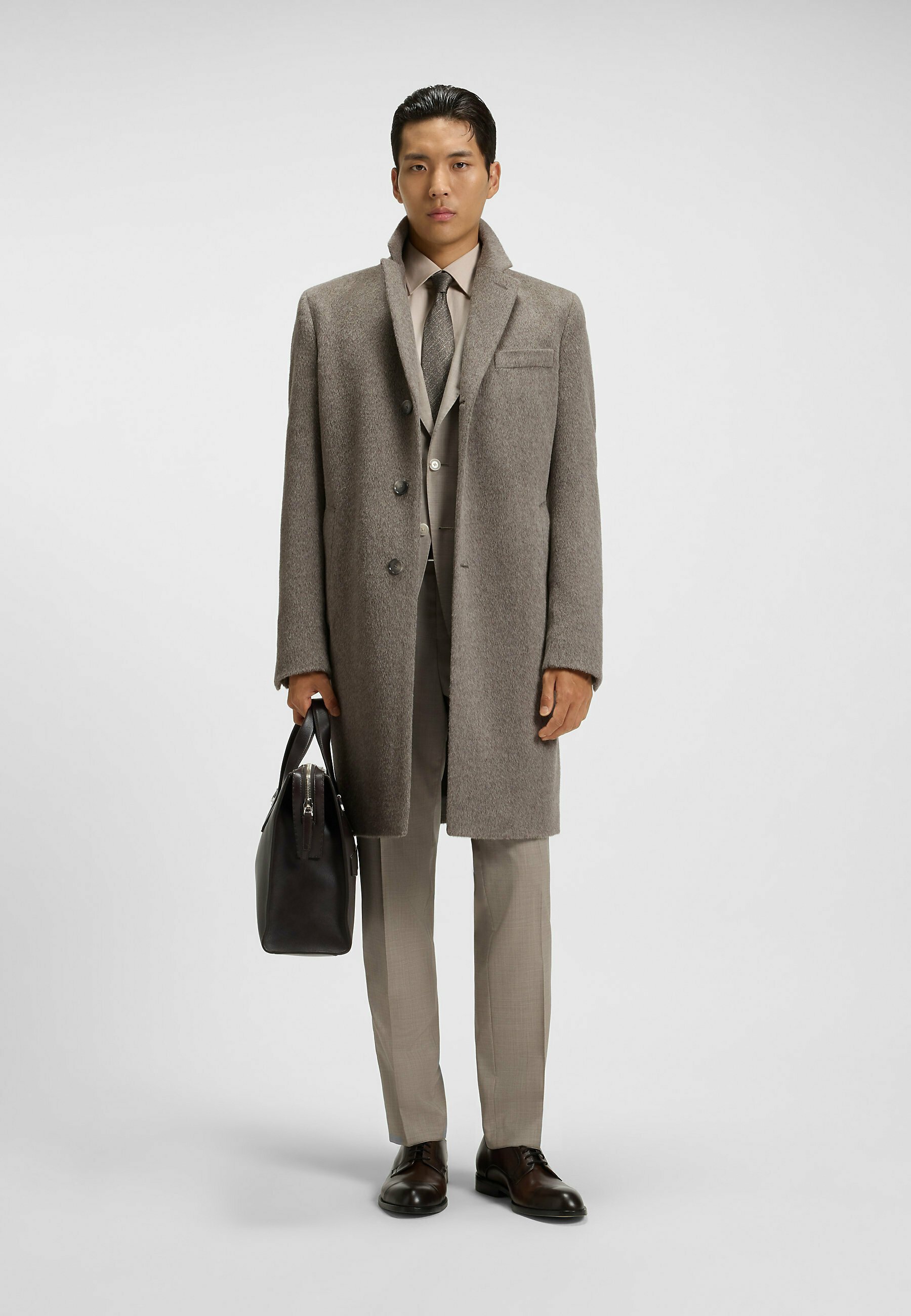 BOSS Classic jas - kaki twee