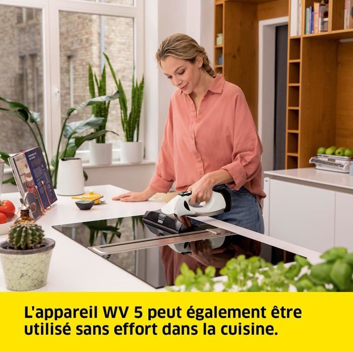 Lave-vitre électrique - KÄRCHER - WV 5 - Autonomie 35 min - Poids 0,7 kg - Sans fil