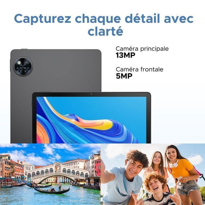 Tableta táctil de 11 pulgadas con teclado y lápiz óptico, Android 16, 30 GB de RAM, 256 GB de ROM | 8580 mAh | Widevine L1, WiFi 6 - Negra