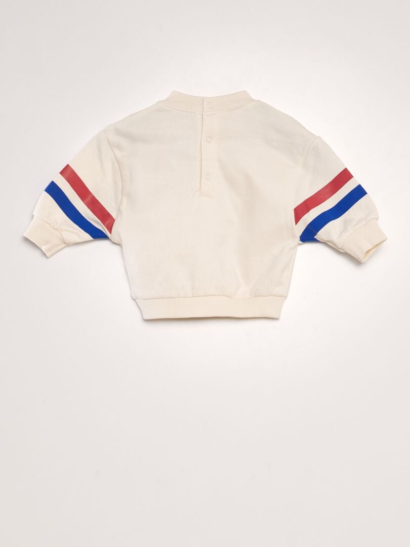 Conjunto de moletom Superman de 2 peças - BRANCO