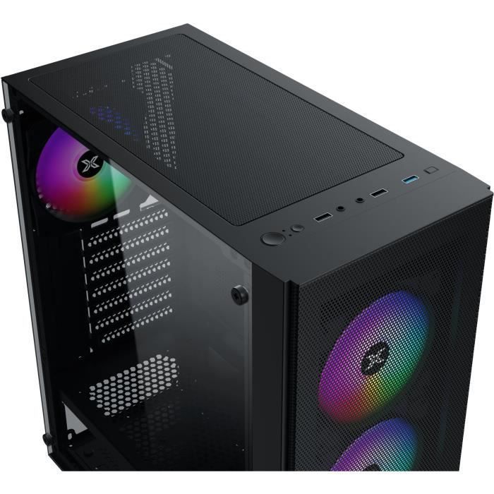 Midtower PC-kabinet uden strømforsyning - XIGMATEK HERO II Air 3F (Sort) - ATX/Micro ATX - 3x120mm FRGB - Mesh - USB 3.0/2.0