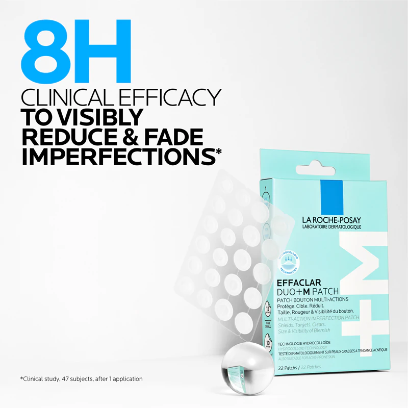 Adesivos La Roche-Posay Effaclar DUO+M para pele problemática contra acne.