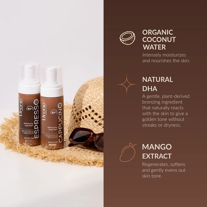 Espuma bronzeadora Lirene Perfect Tan para pele clara