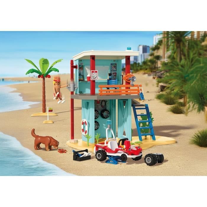 Playmobil 71903 EHBO-post en strandkar, Mijn leven strandvakantie, 125 onderdelen, Leeftijd 4+