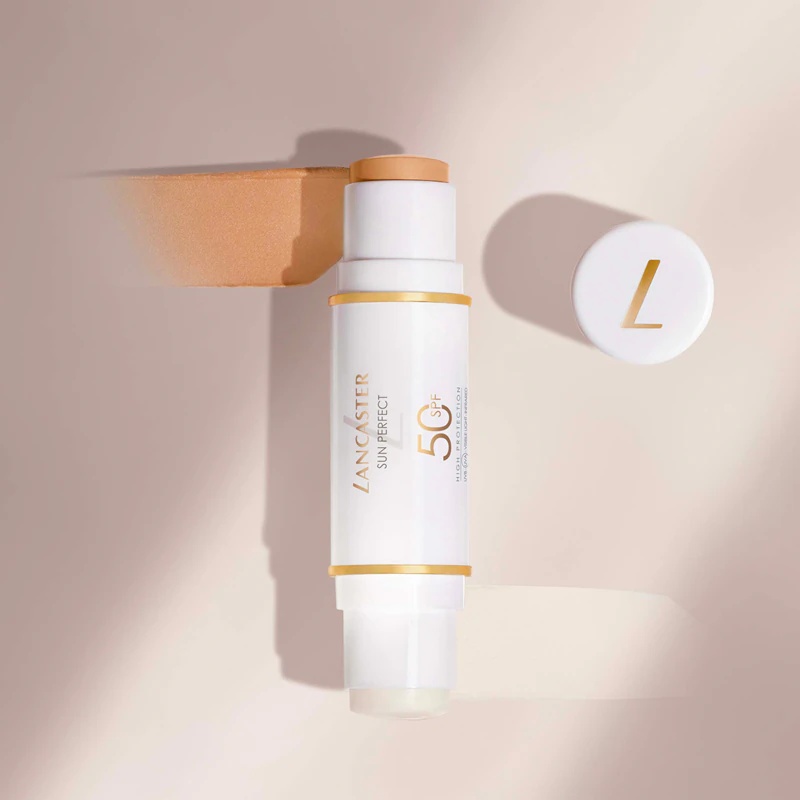 Lancaster Sun Perfect Clear & Tinted Stick SPF50 večnamenski puder v stiku SPF 50