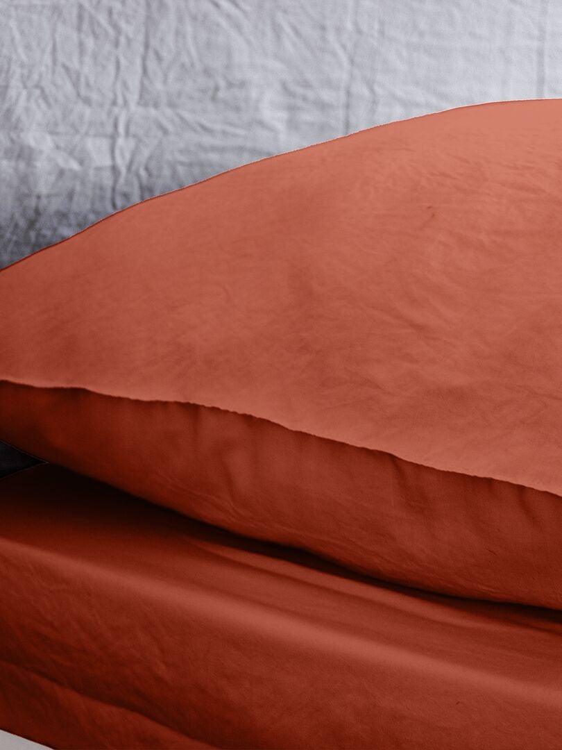 Conjunto de cama ultramacio, cor sólida - cama de casal - VERMELHO