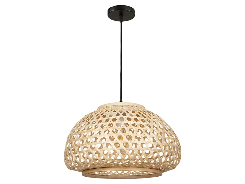 Lampa wisząca Borneo bambusowa beżowa