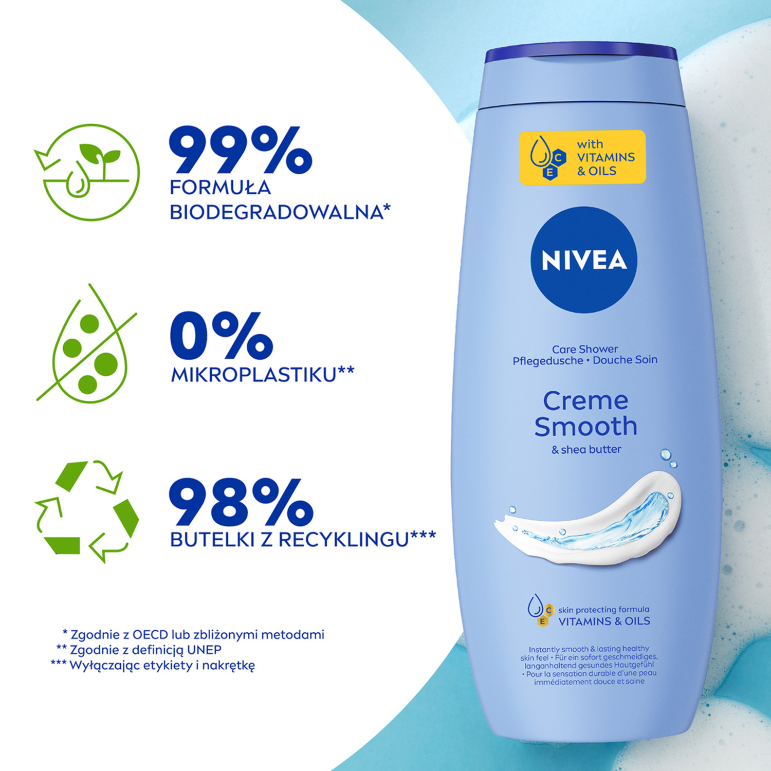Gel de duș Nivea 500ml Creme Smooth