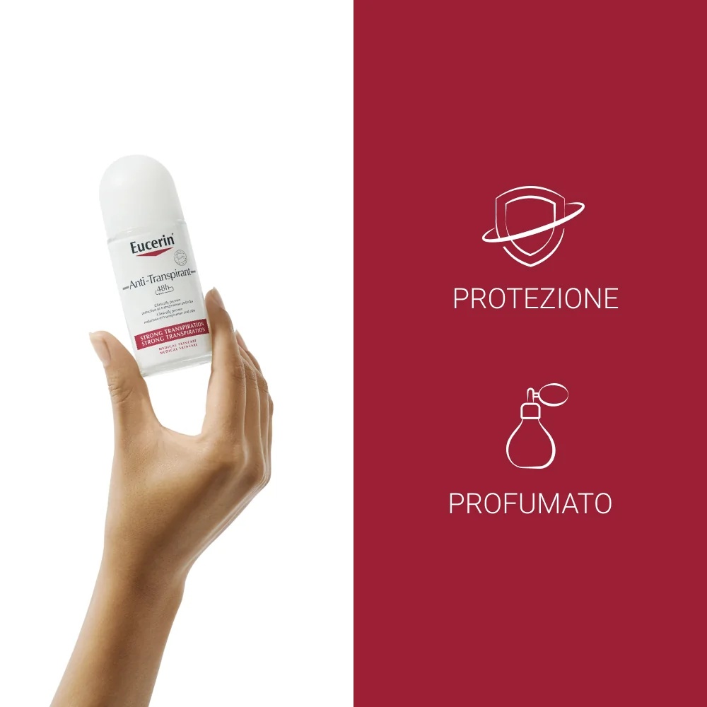 EUCERIN Eucerin 48h higistamisvastane rulldeodorant liigse higistamise vastu 50 ml tundlikule nahale