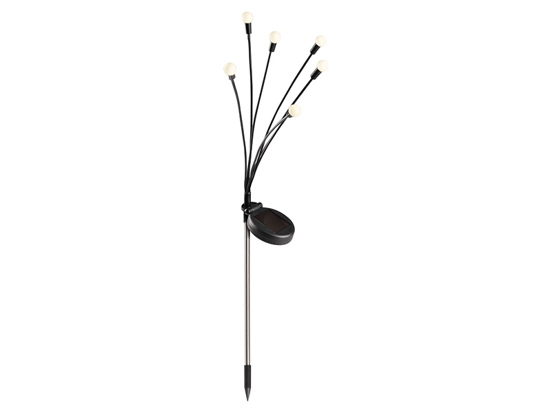 Lampa solarna Fiorini LED 6-punktowa czarna