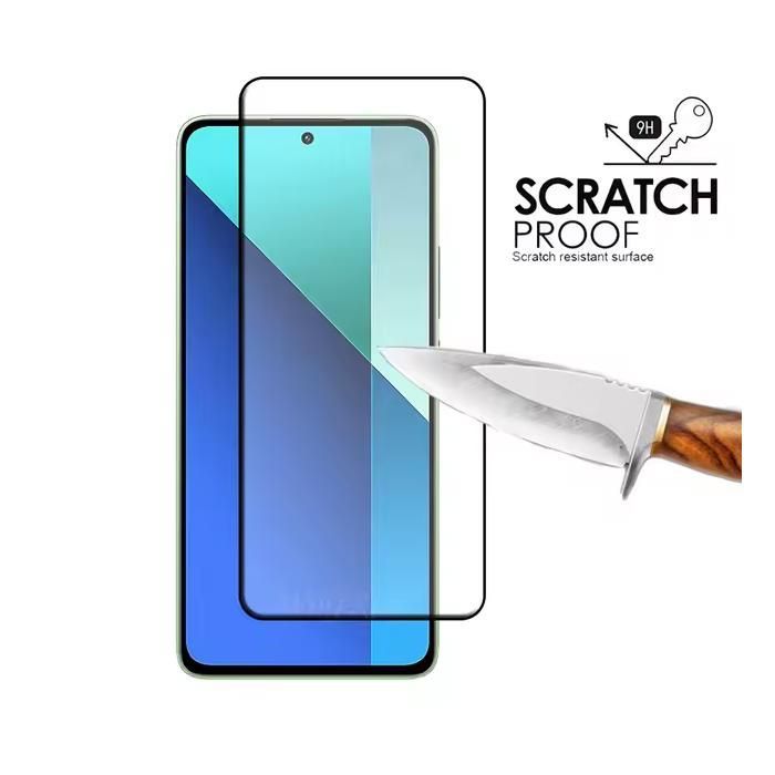 Lot de 2 Verres Trempés INTEGRAL Pour XIAOMI REDMI NOTE 13 4G/5G . Couverture Complète Noir - Ultra Résistant Dureté 9H