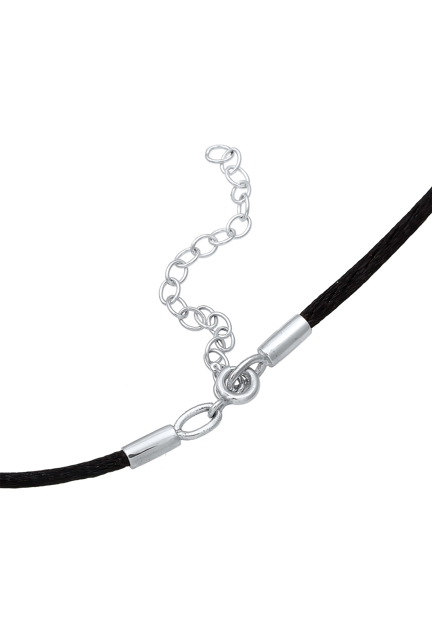Elli Femmes Halloween araignée choker zirconium en argent sterling 925