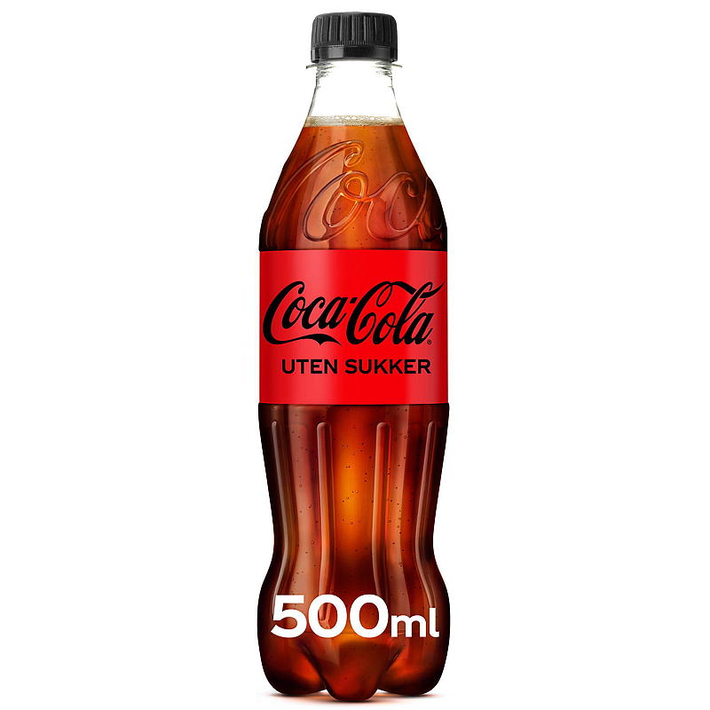 Coca-Cola Coca-Cola sukkerfri 0,5 liter