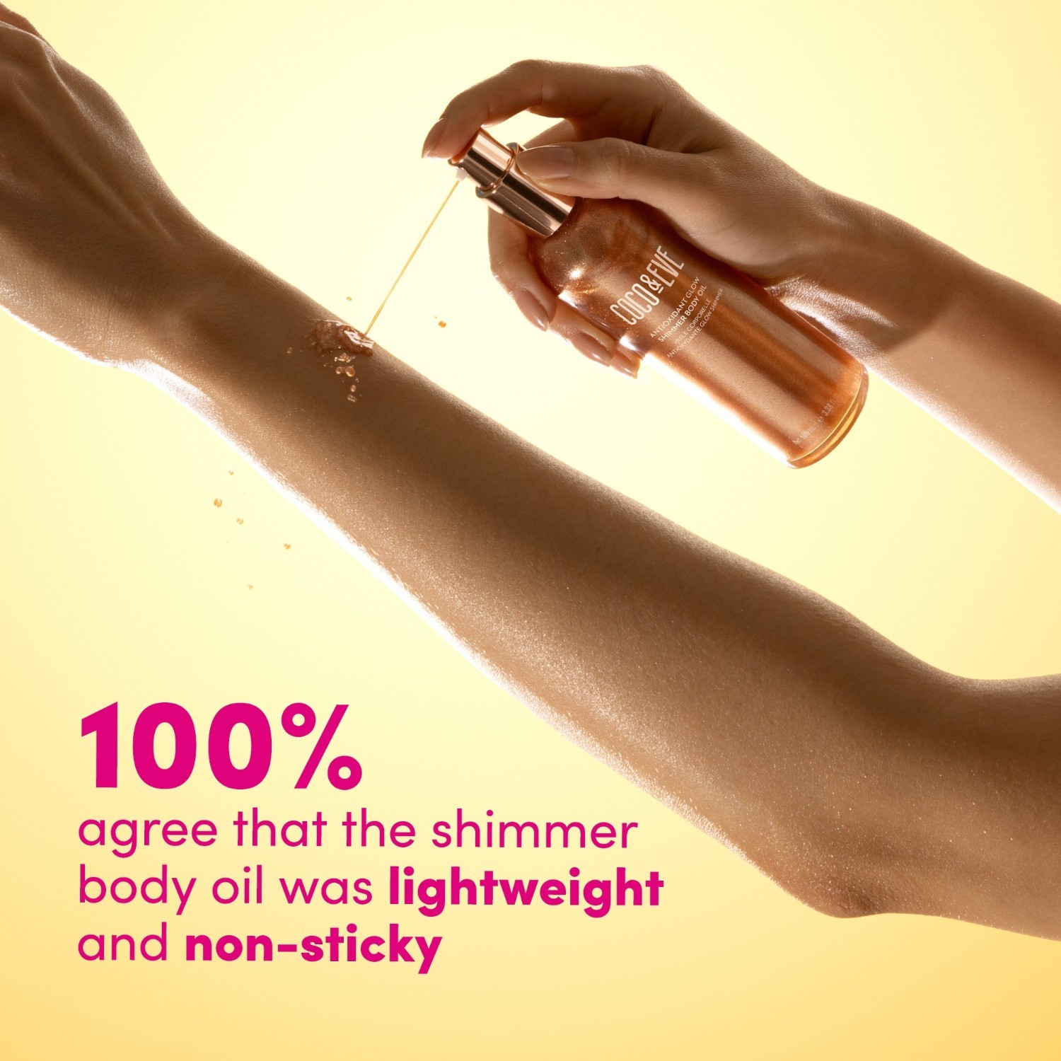 Coco & Eve Antioksidants Shimmer ķermeņa eļļa ar antioksidantu efektu - 100 ml