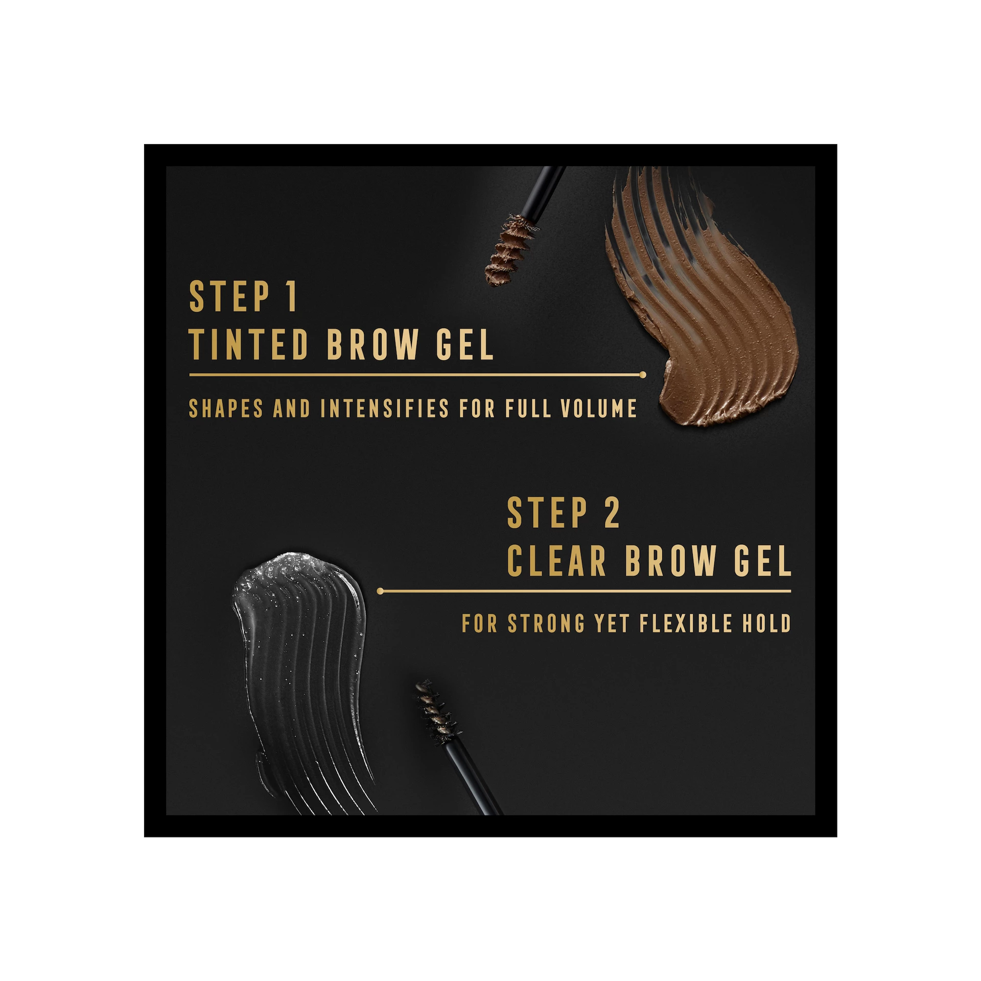 Gel za obrve 2000 kalorija, nijansa 4, crno-smeđa - Max Factor