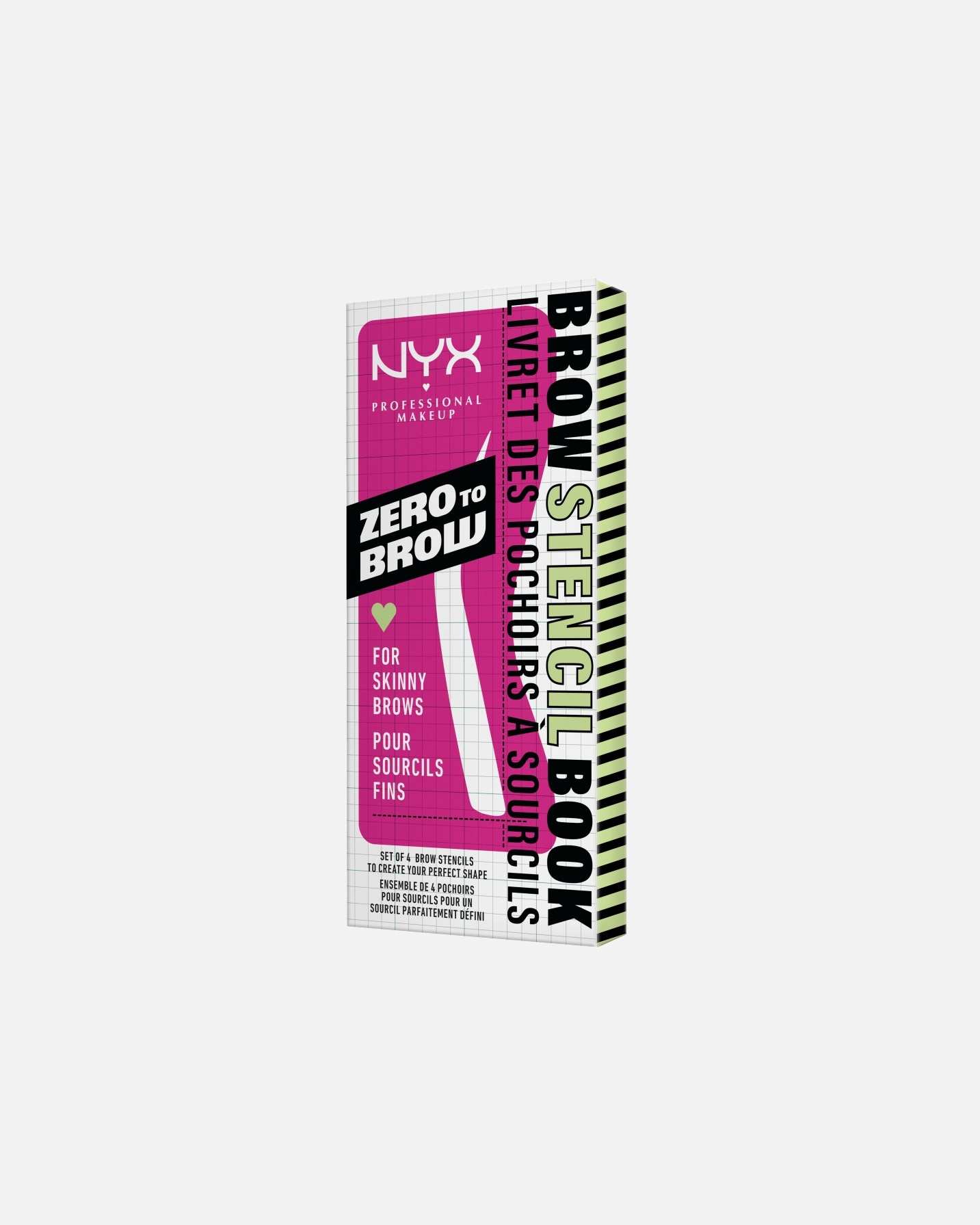 Molde para sobrancelhas NYX Professional Makeup Zero to Brow - 1 unidade