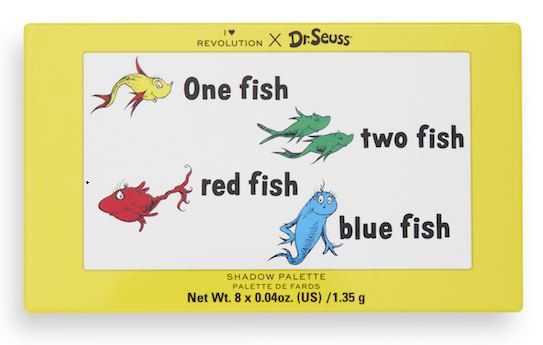 Dr. Seuss One Fish Two Fish Red Fish Blue Fish paleta sjenila za oči Palete sjenila za oči i šminka