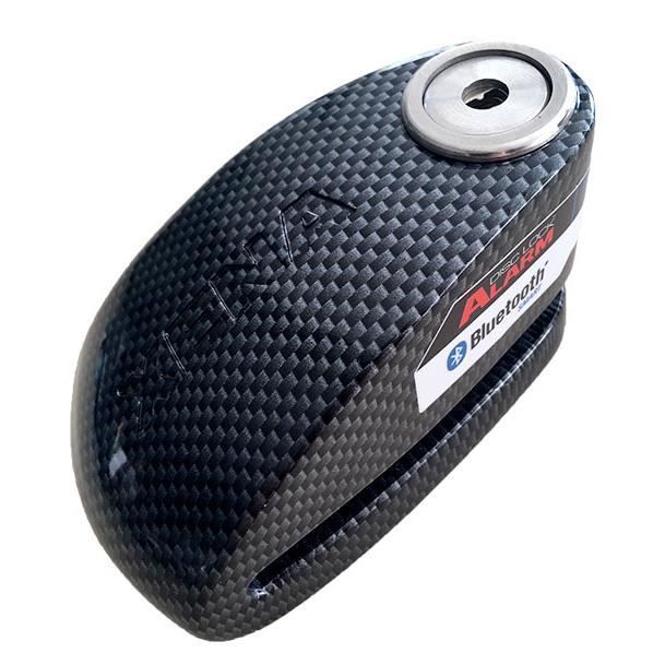 XENA - Antivol Moto Bloque disque Alarme 120 dB XX15 Carbone 14mm - Classe SRA