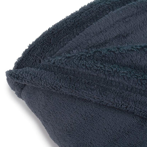 Knuffeldeken van fleece, 150 x 200 cm, antraciet.