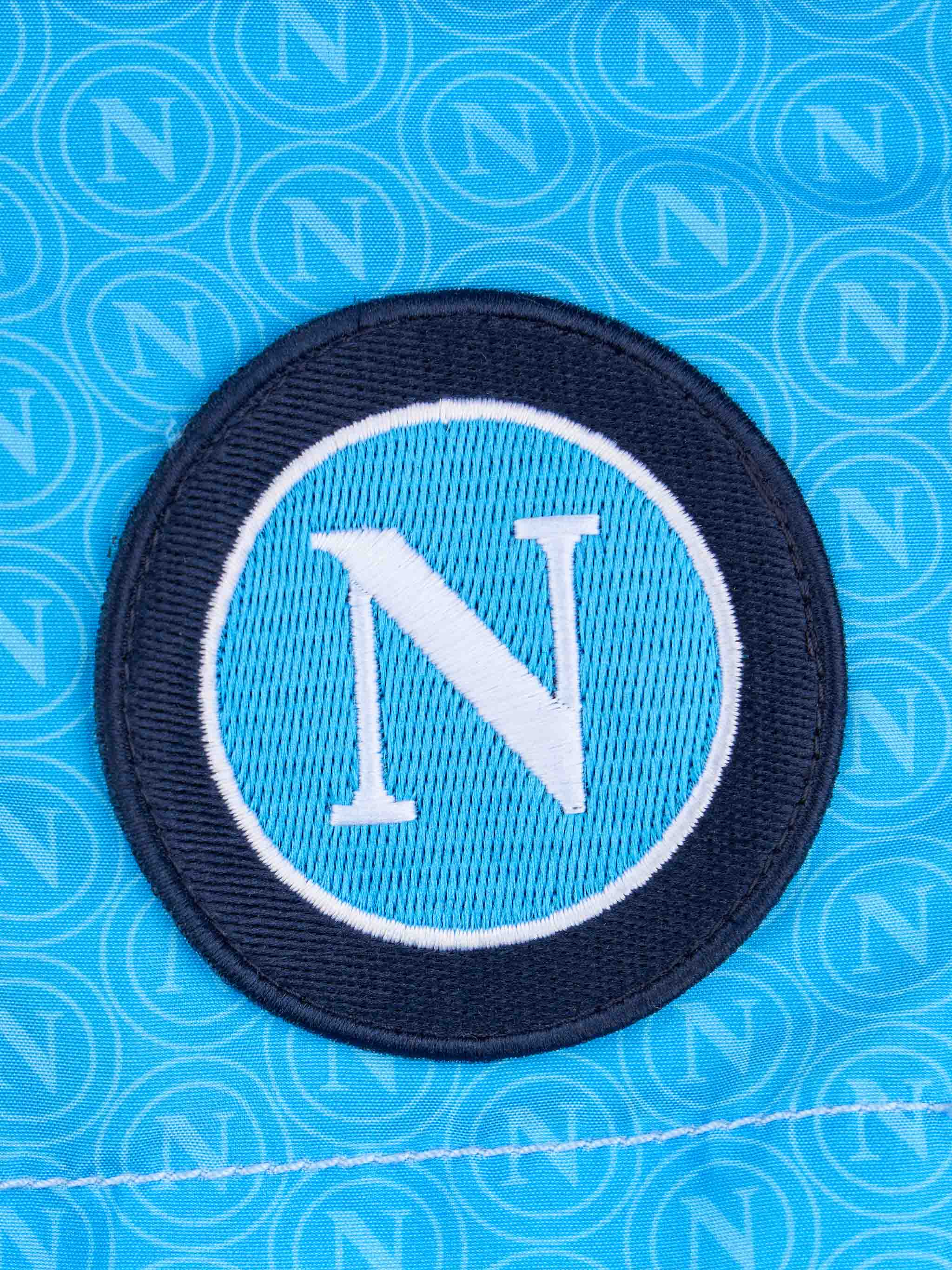 Costume mare Jean media lunghezza con stampa Napoli e patch | SSC NAPO