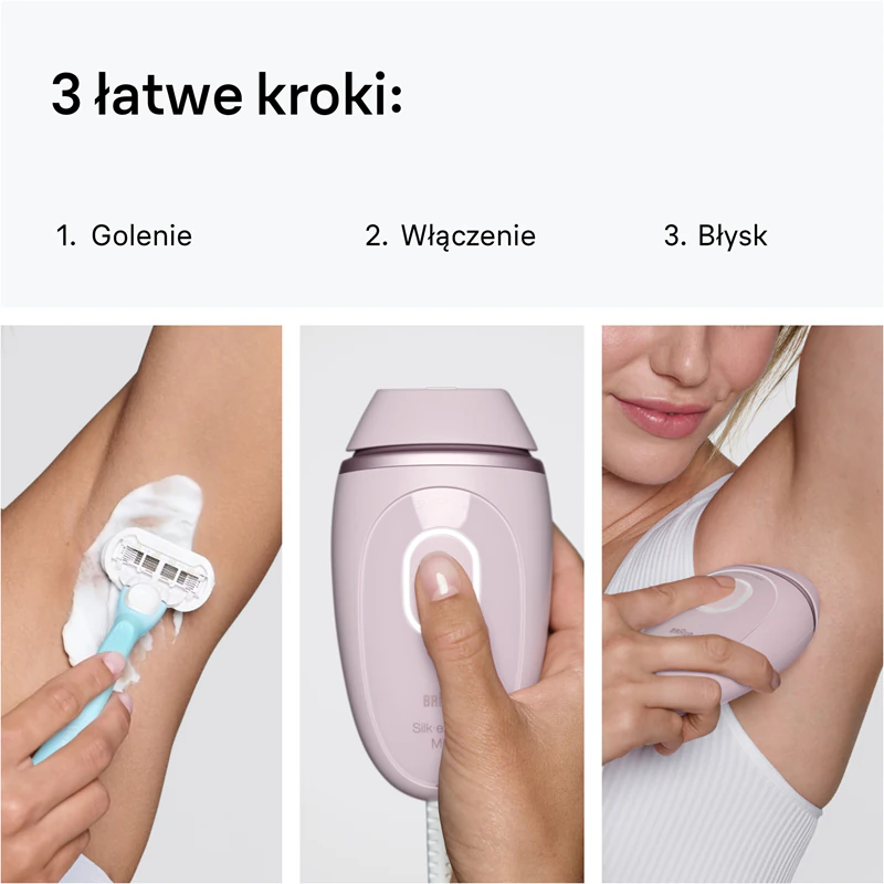 Depilador Braun IPL Silk·expert Mini PL1100 IPL para corpo, rosto, virilha e axilas.