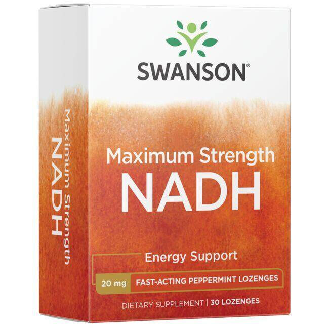 Swanson NADH z največjo močjo, hitro delujoč 20 mg