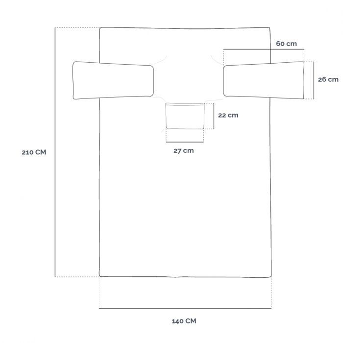 Coperta in pile integrale con maniche e tasca - Adulto 210 x 140 cm - Prugna - Vivezen