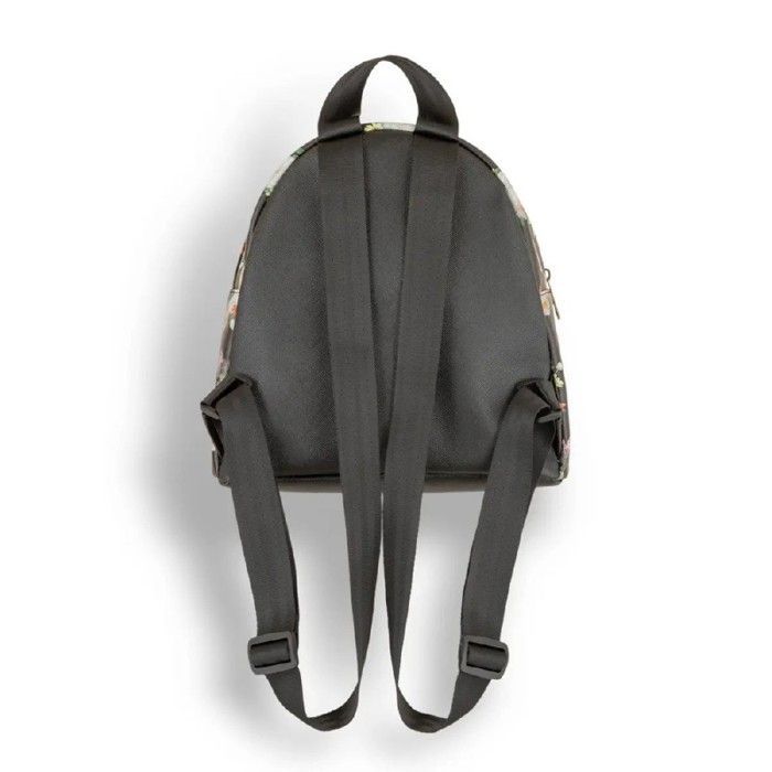 Mochila pequeña de Harry Potter con la flor de Hedwig - Negra