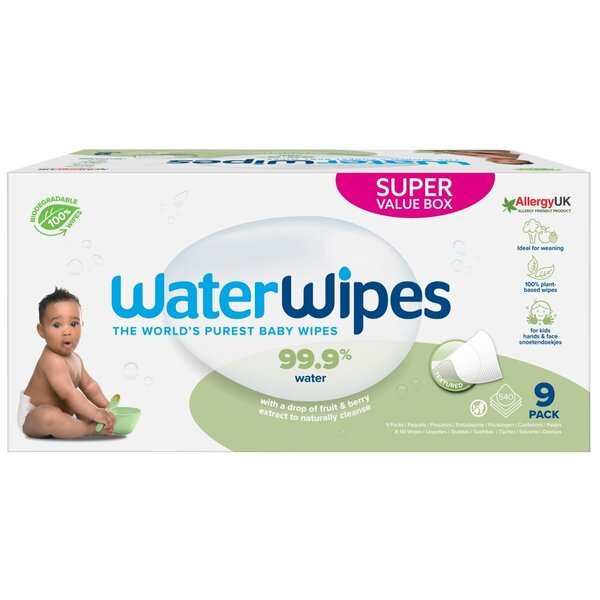 Čistiace obrúsky Waterwipes<br>9 x 60 kusov