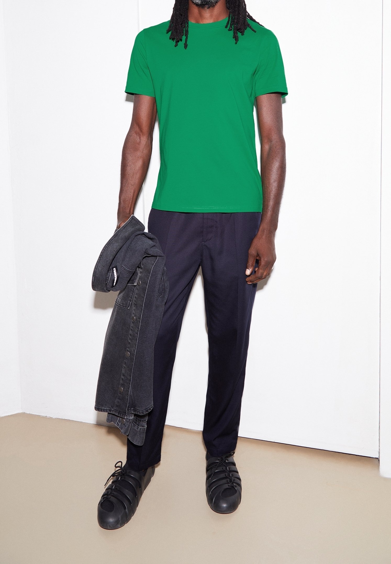 Armedangels basic T-shirt - donkergroen