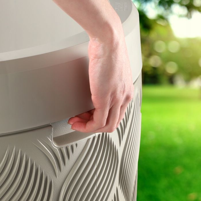 Réservoir d'Eau de Pluie 240L avec Pot de Fleur et Robinet - KADAX