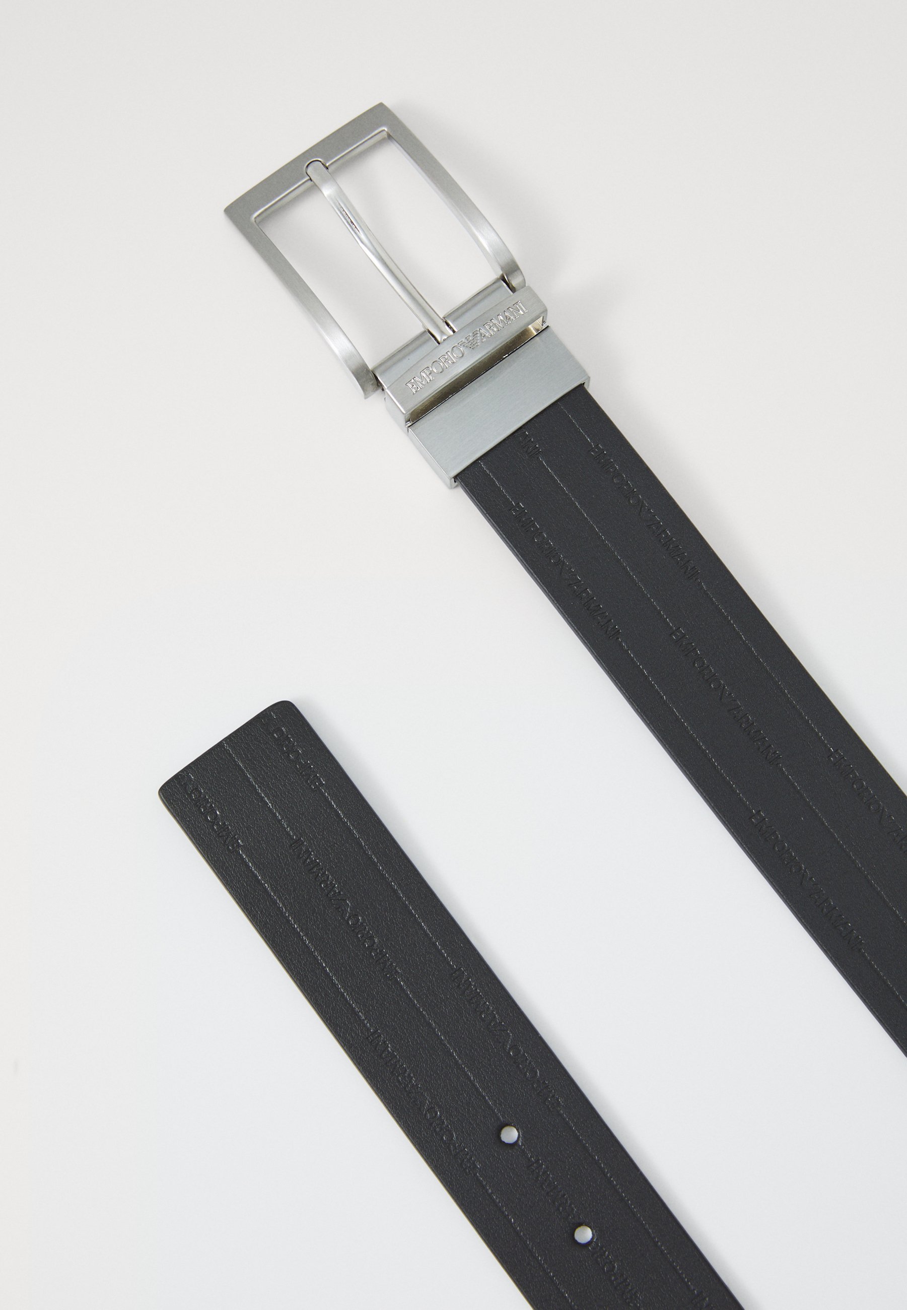 Emporio Armani TONGUE BELT UNISEX - Riem - nero/blu
