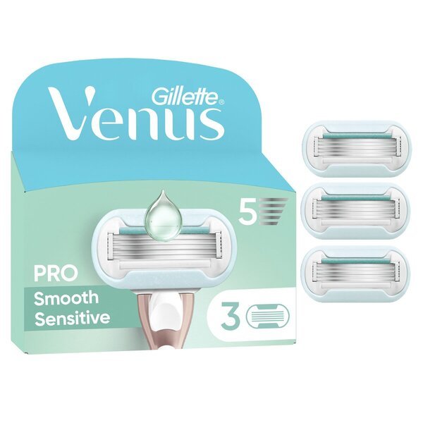 Žiletky na pupok Gillette Venus Pro Smooth Sensitive, 3 ks