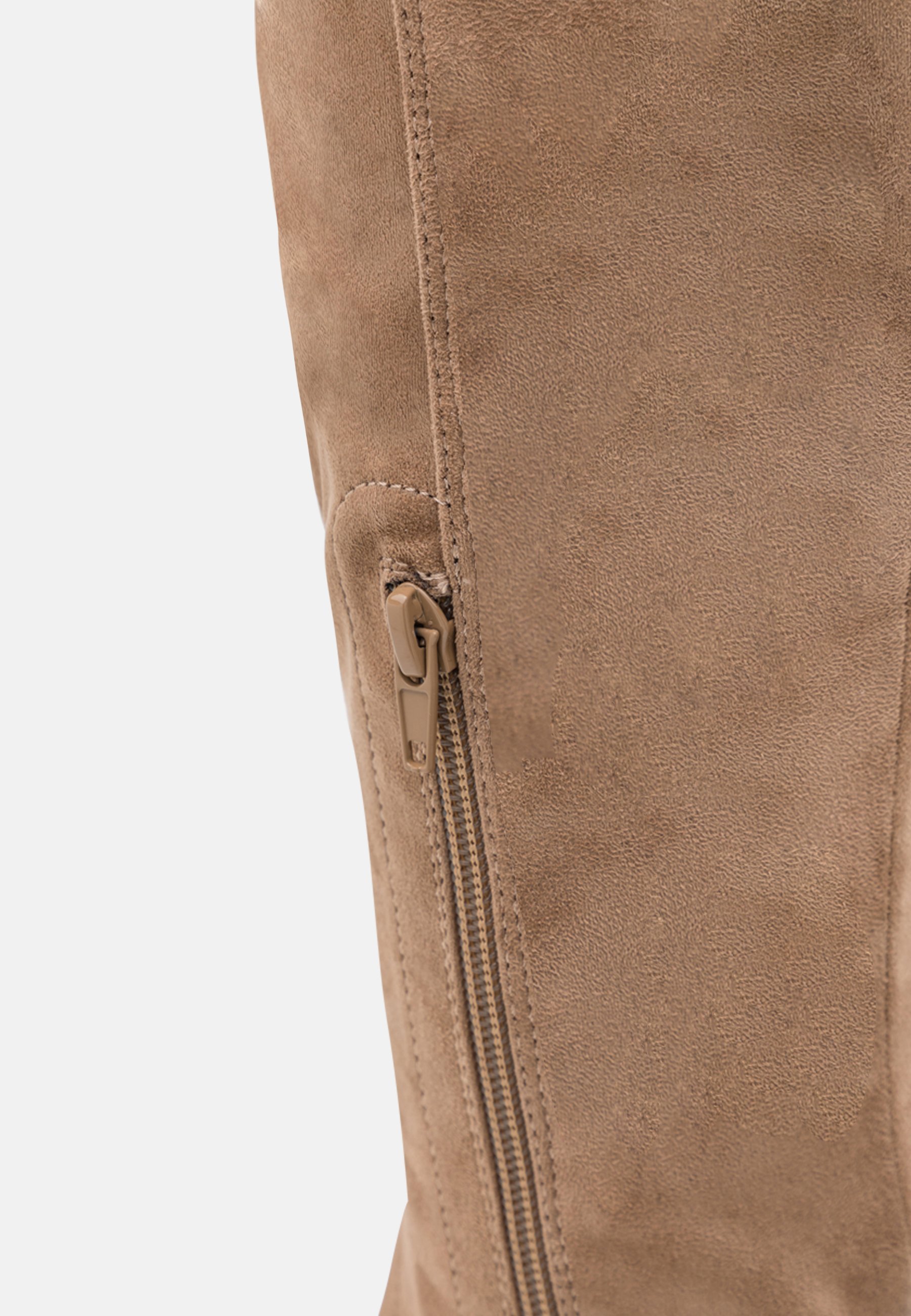 Anna Field overknee laarzen met wijde pasvorm - beige